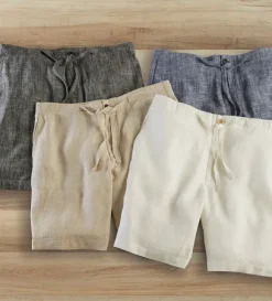 Patrick James Linen Drawstring Shorts