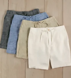 Patrick James Linen Drawstring Shorts