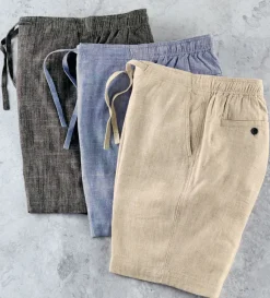 Patrick James Linen Drawstring Shorts