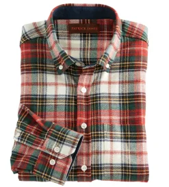 Patrick James Plaid Flannel Long Sleeve Sport Shirt