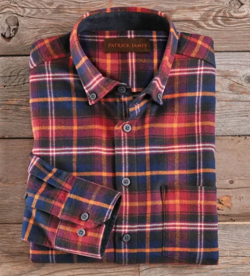 Patrick James Plaid Flannel Shirt