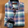 Patrick James Plaid Long Sleeve Flannel Shirt