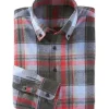 Patrick James Red Plaid Flannel Shirt