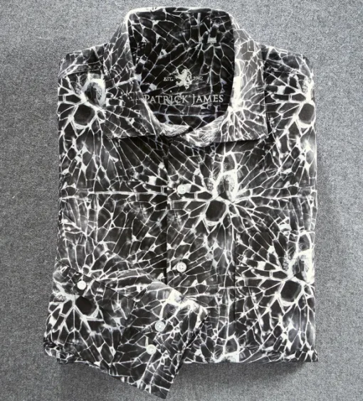 Patrick James Shattered Glass Long Sleeve Sport Shirt