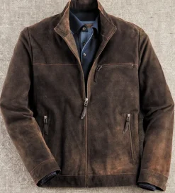 Patrick James Suede Blouson Jacket