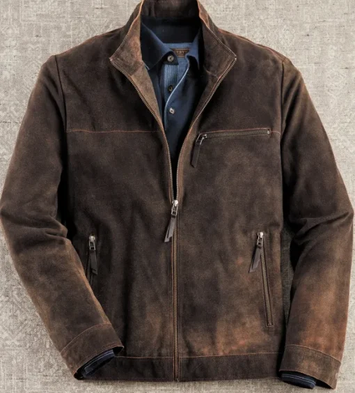 Patrick James Suede Blouson Jacket
