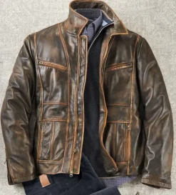 Patrick James Vintage Dean Leather Jacket