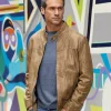 Patrick James Vintage Washed Lambskin Leather Jacket