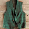 Patrick James Windowpane Merino Vest