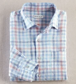 Peter Millar Breakwater Check Long Sleeve Shirt