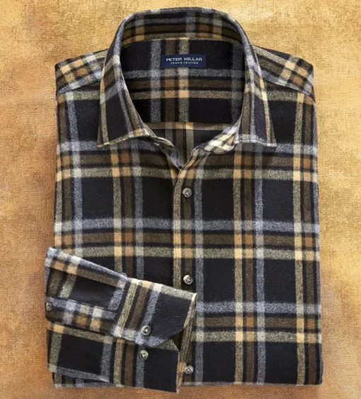 Peter Millar Long Sleeve Hino Plaid Shirt