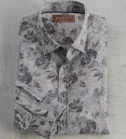 Reserve Floral Print Long Sleeve Sport Shirt