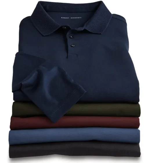 Robert Barakett Georgia Long Sleeve Polo