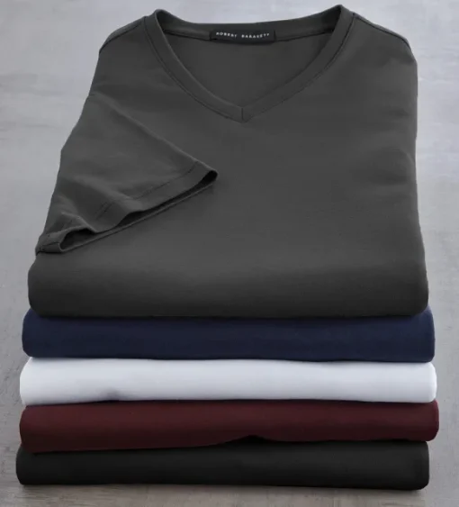 Robert Barakett Georgia V-Neck Short Sleeve Tee Shirt
