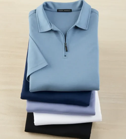 Robert Barakett Georgia Zip Polo