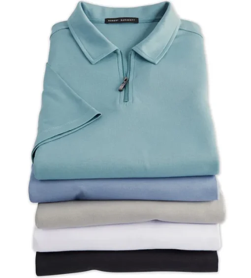 Robert Barakett Georgia Zip Polo