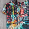 Robert Graham Boreal City Lights Short Sleeve Shirt