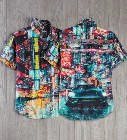 Robert Graham Boreal City Lights Short Sleeve Shirt