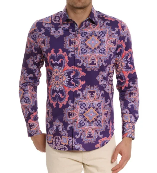 Robert Graham Long Sleeve Casino Royale Shirt