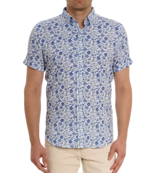 Robert Graham Short Sleeve Fenwick Woven Shirt