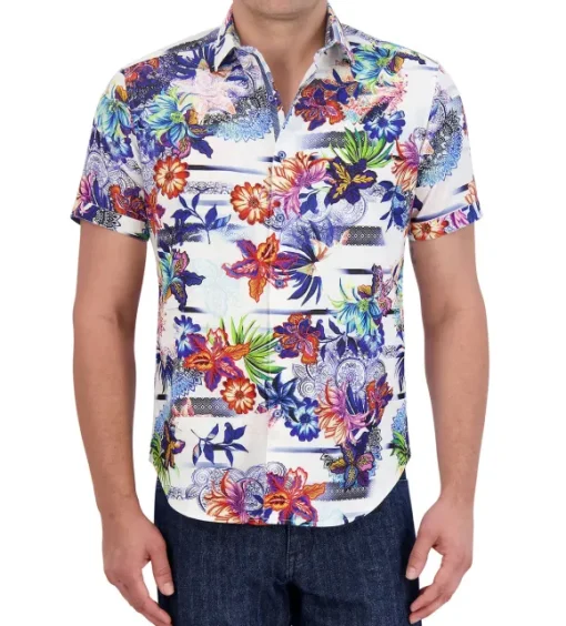 Robert Graham Short Sleeve Kendari Woven Shirt
