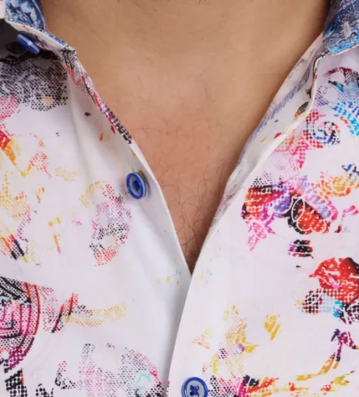 Robert Graham Short Sleeve Splash Of Color Shirt