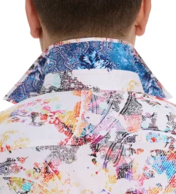 Robert Graham Short Sleeve Splash Of Color Shirt