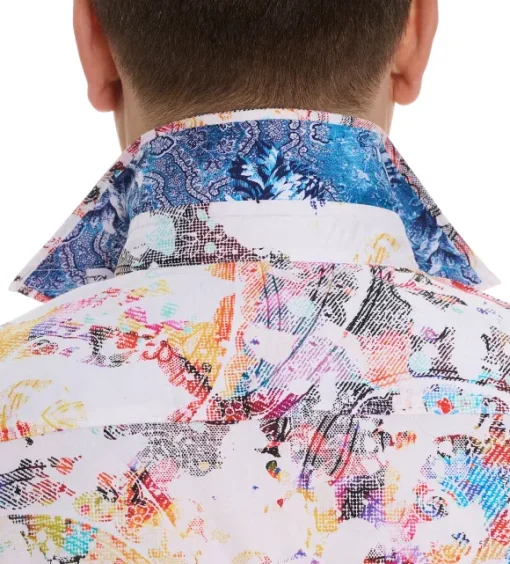 Robert Graham Short Sleeve Splash Of Color Shirt