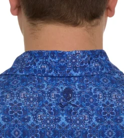 Robert Graham Short Sleeve Medallion Tiles Polo