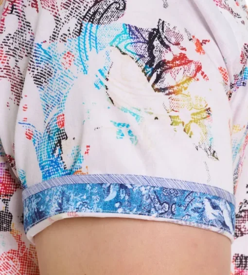 Robert Graham Short Sleeve Splash Of Color Shirt