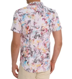 Robert Graham Short Sleeve Splash Of Color Shirt