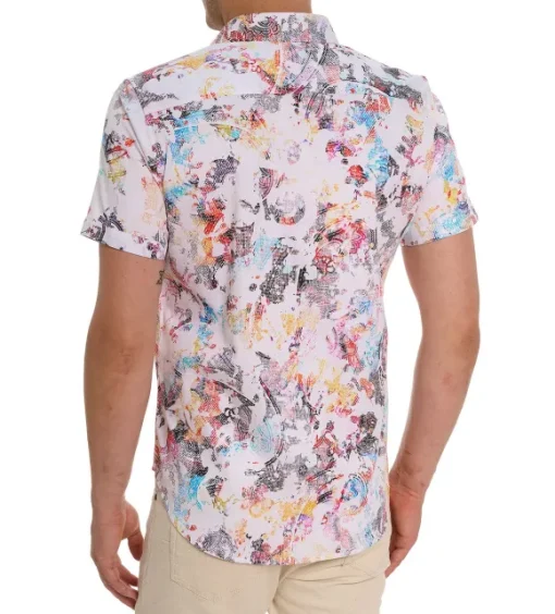 Robert Graham Short Sleeve Splash Of Color Shirt