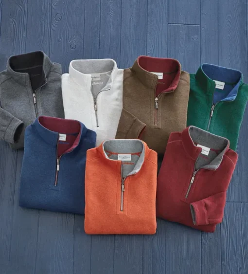 Tommy Bahama Flipshore Reversible Half-Zip Pullover