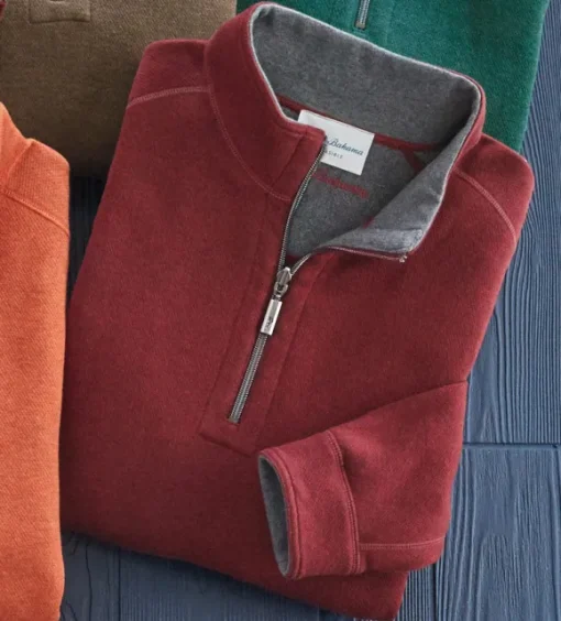 Tommy Bahama Flipshore Reversible Half-Zip Pullover