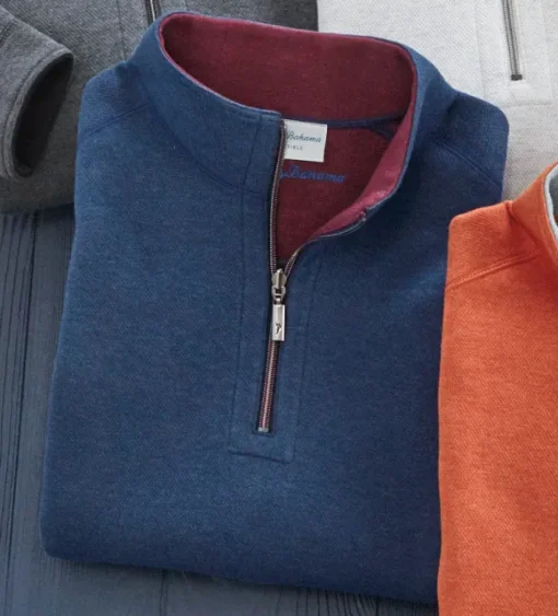 Tommy Bahama Flipshore Reversible Half-Zip Pullover