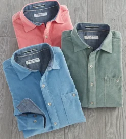 Tommy Bahama Long Sleeve Solid Cord Shirt