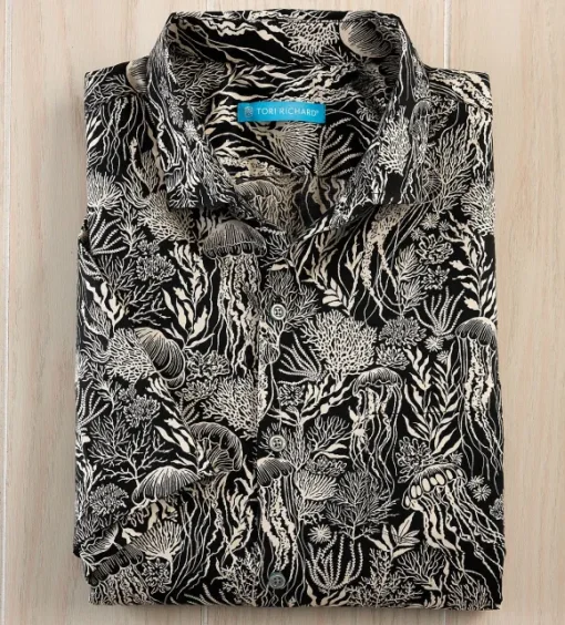 Tori Richard Fluther Jellyfish Short Sleeve Shirt
