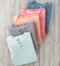True Grit Bowery Burnout Henley
