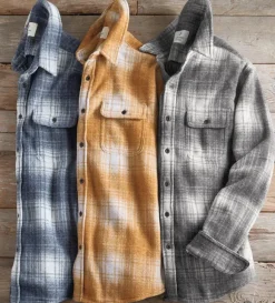 True Grit Lumber Plaid Sweater-Knit Shirt