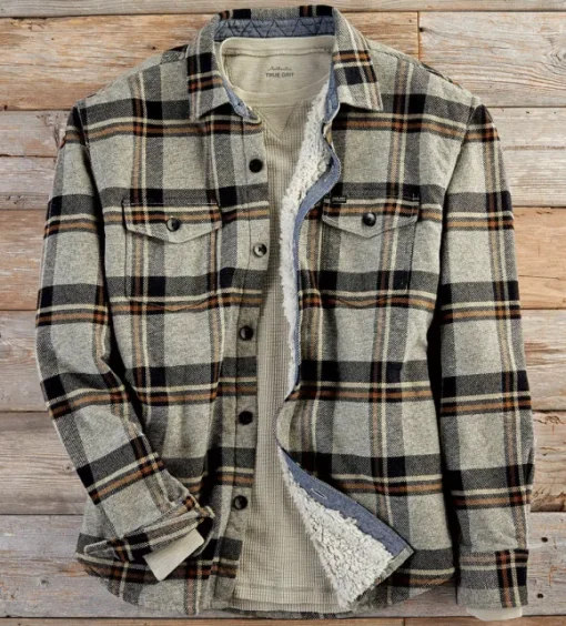 True Grit Montana Plaid Two Pocket Shirt