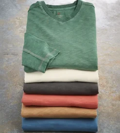 True Grit Venice Slub-Knit V-Neck