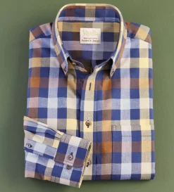 Viyella Navy Check Shirt