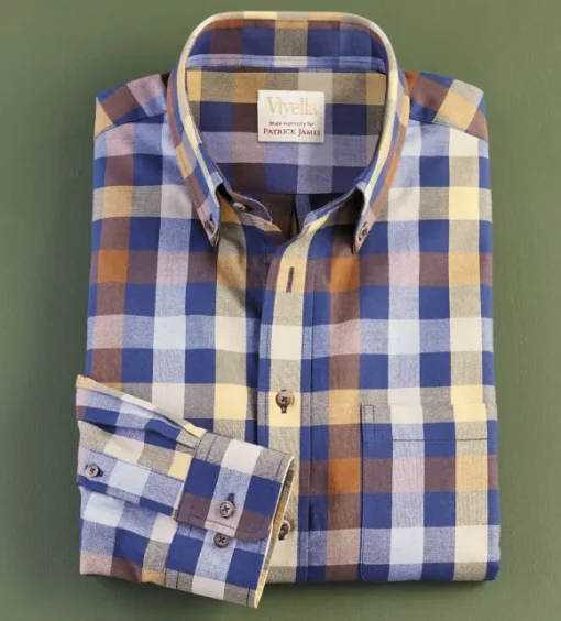 Viyella Navy Check Shirt
