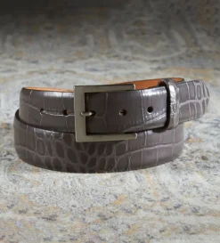 W.Kleinberg Crocodile Embossed Belt