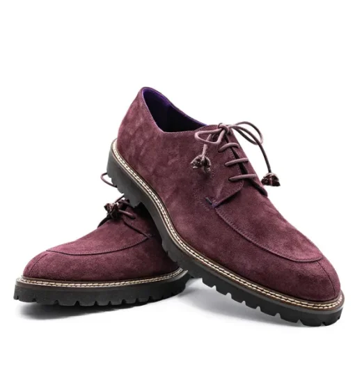 Zelli Campo Sueded Goatskin Split Toe Lace Up