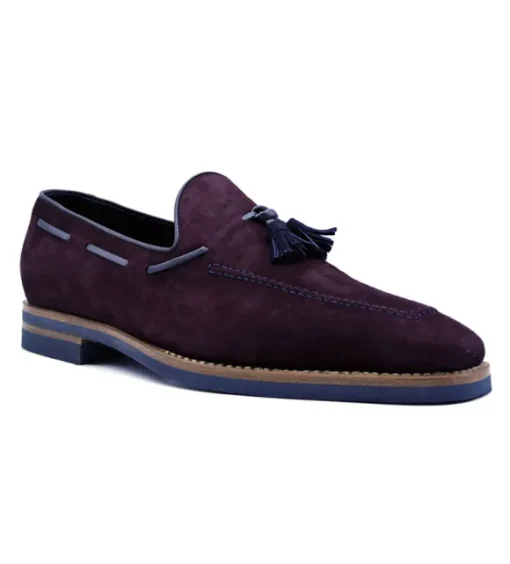 Zelli Carmen Sueded Goatskin Tassel Loafer