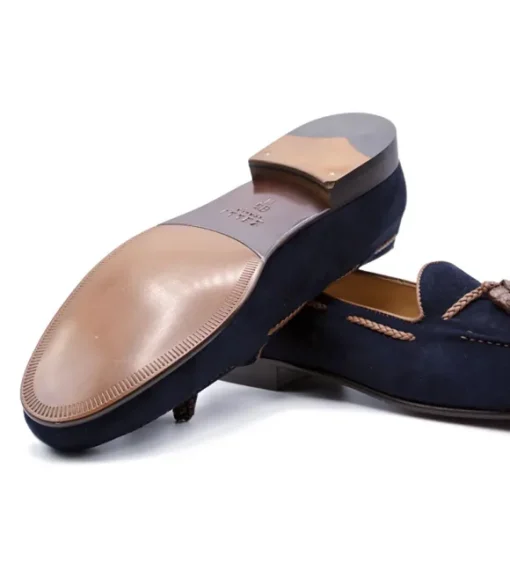Zelli Naples Sueded Goatskin Tassel Loafer