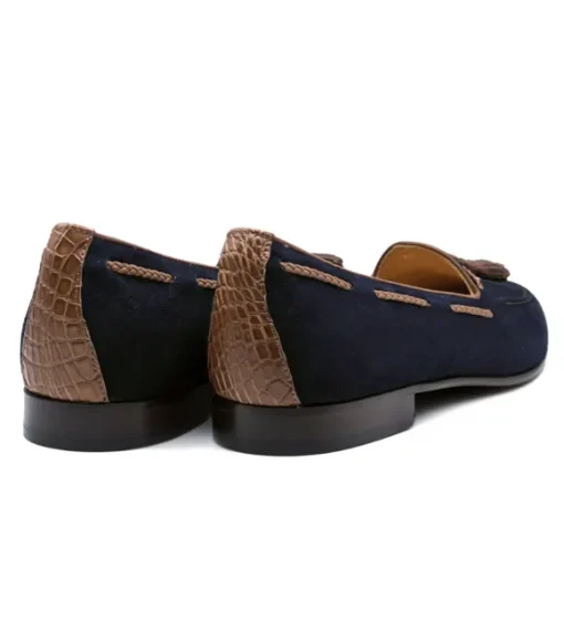 Zelli Naples Sueded Goatskin Tassel Loafer