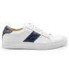 Zelli Olympias Crocodile Trim Calfskin Sneaker