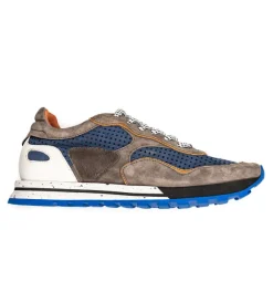 Zelli Raya Sueded Perforated Calfskin Sneaker